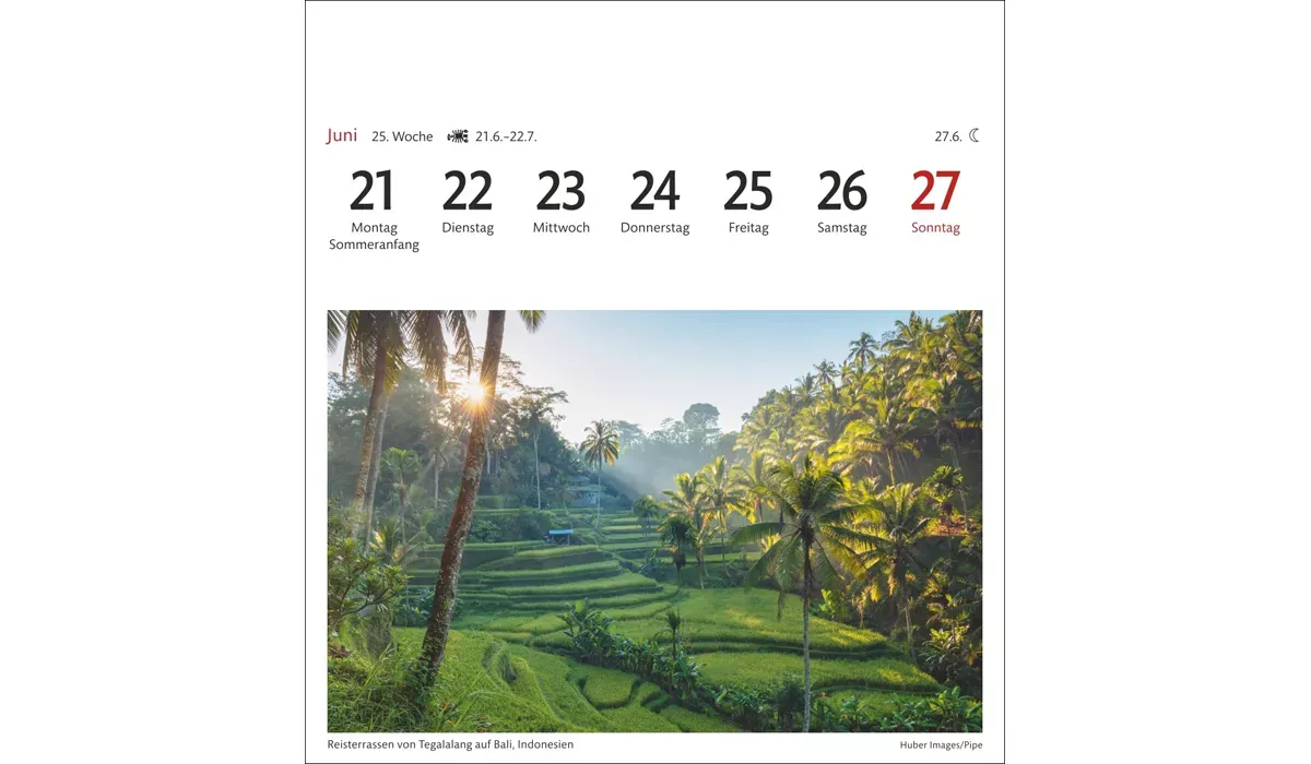 advertising calendar: Dream Destinations Postcard Calendar 2027