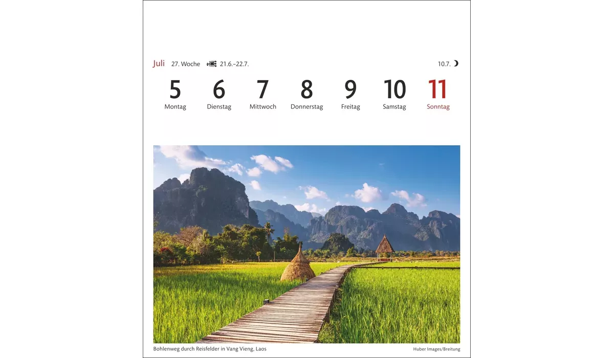 advertising calendar: Dream Destinations Postcard Calendar 2027