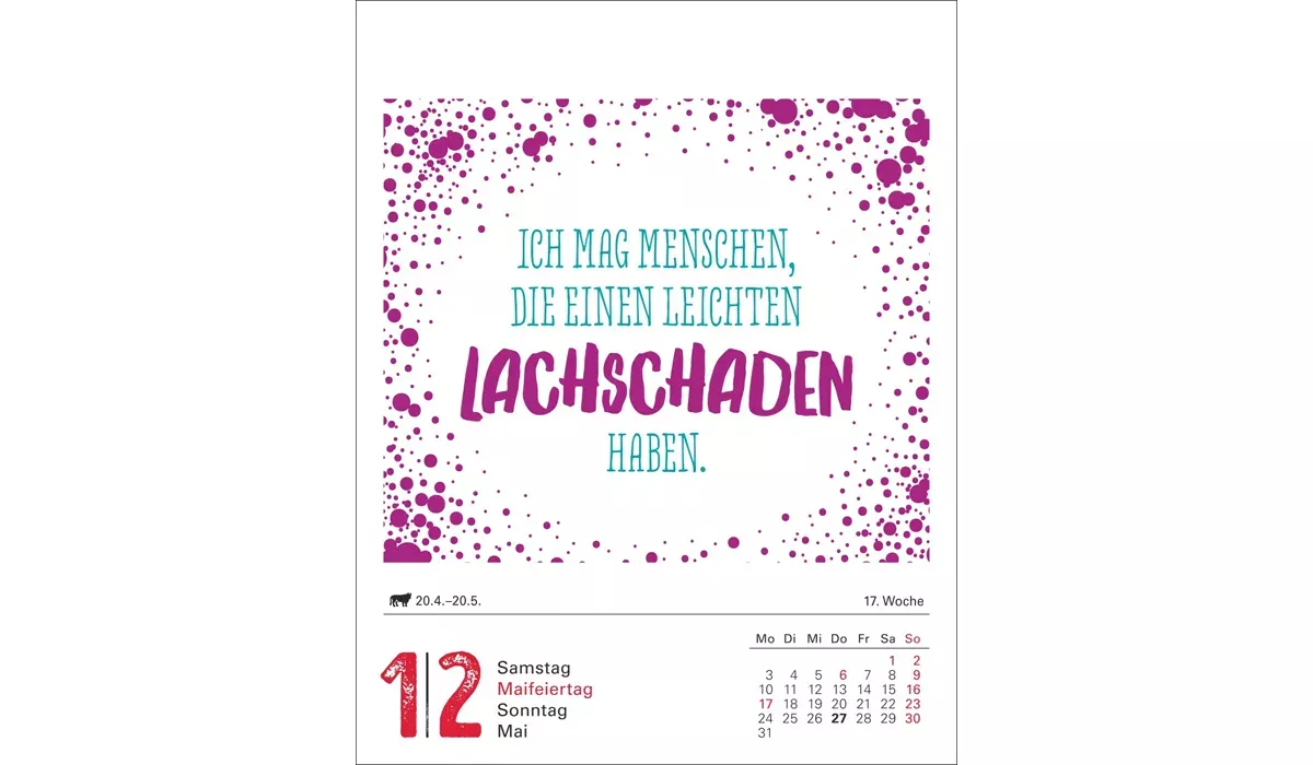 Harenberg Lange Rede kurzer Gin Tagesabreißkalender 2027