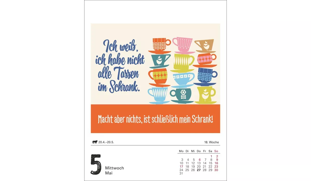 Harenberg Lange Rede kurzer Gin Tagesabreißkalender 2027