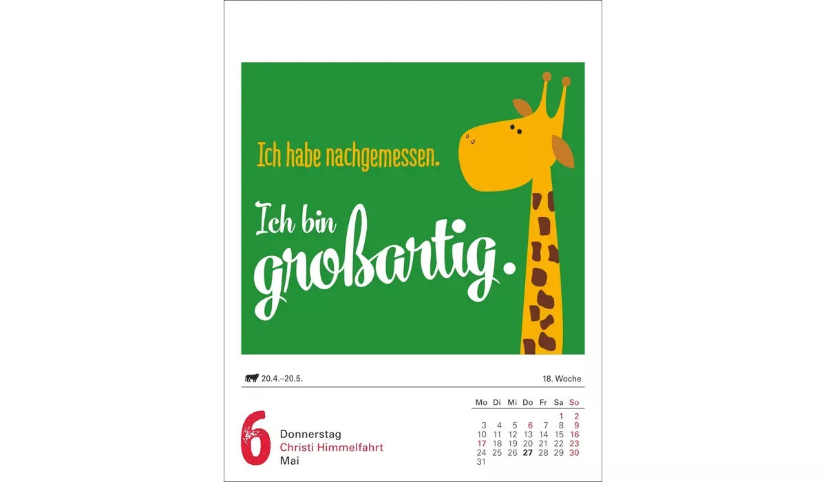 Harenberg Lange Rede kurzer Gin Tagesabreißkalender 2027