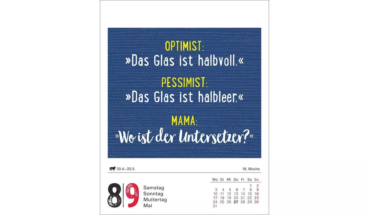 Harenberg Lange Rede kurzer Gin Tagesabreißkalender 2027
