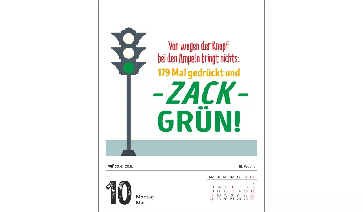 Harenberg Lange Rede kurzer Gin Tagesabreißkalender 2027