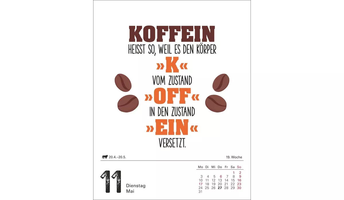 Harenberg Lange Rede kurzer Gin Tagesabreißkalender 2027