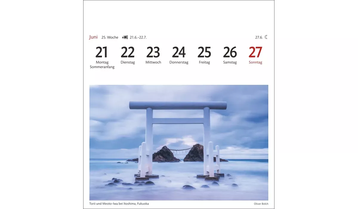 advertising calendar: Japan Postcard Calendar 2027