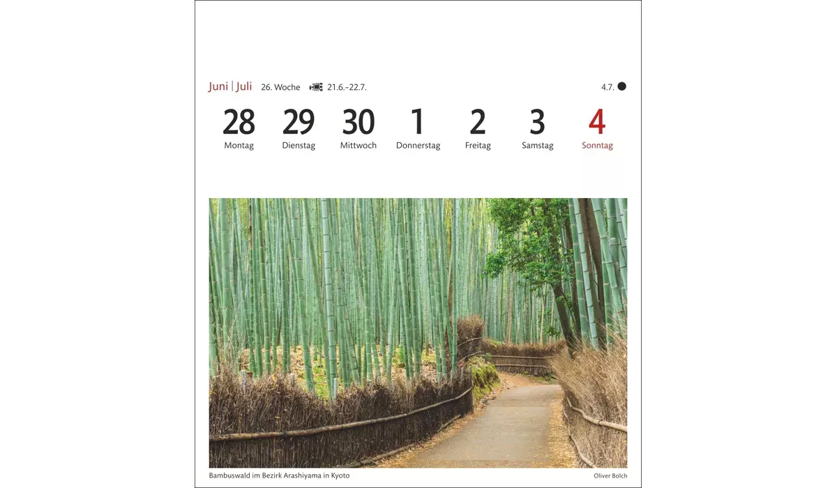 advertising calendar: Japan Postcard Calendar 2027