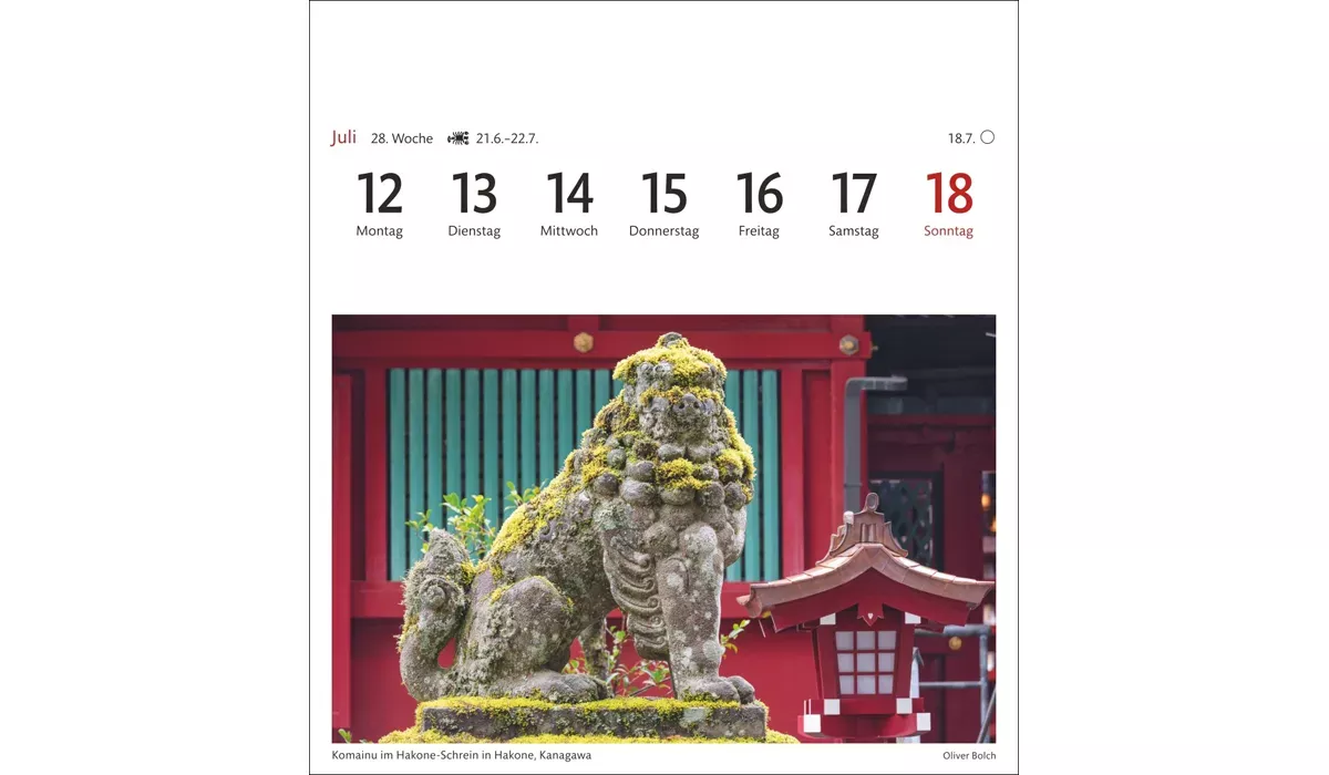 advertising calendar: Japan Postcard Calendar 2027
