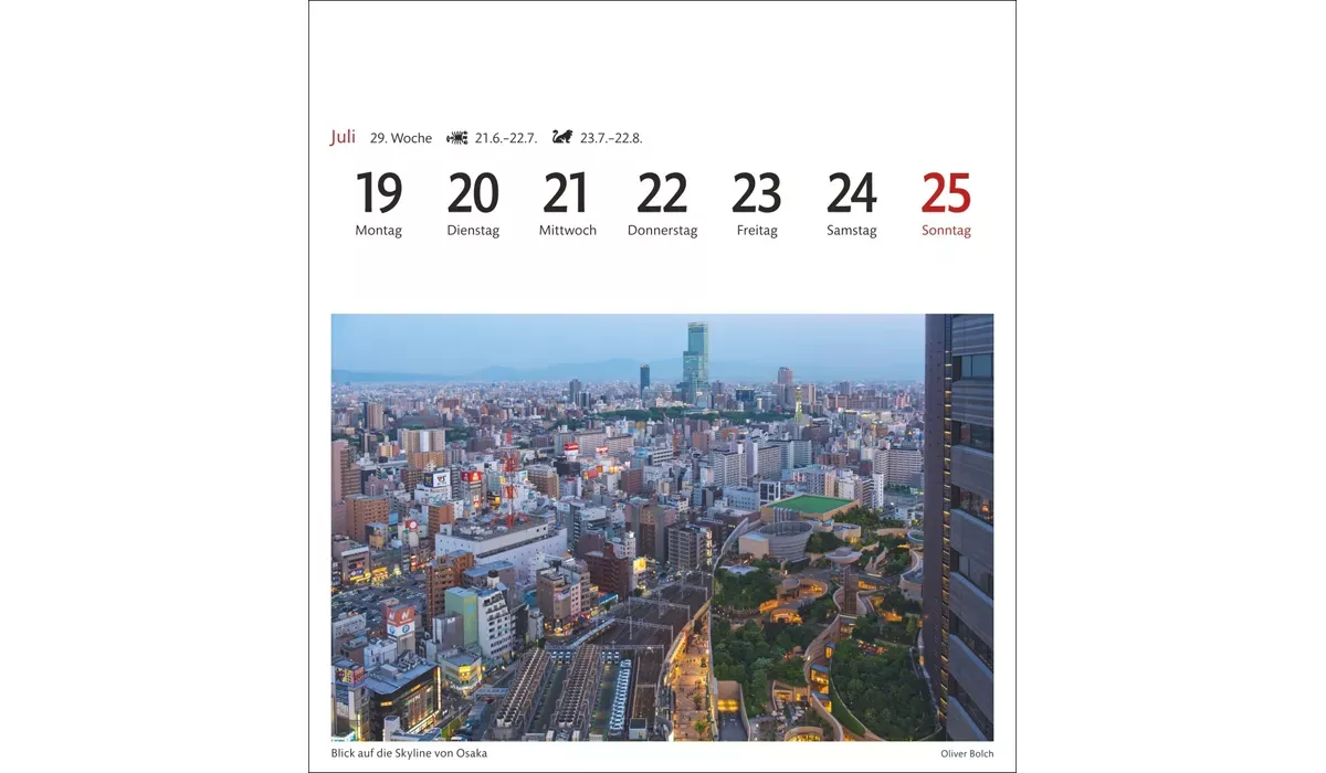 advertising calendar: Japan Postcard Calendar 2027