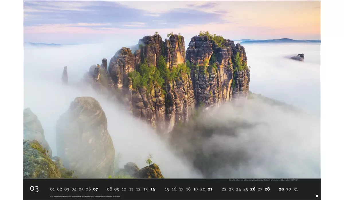 Heye Deutschlands Naturparadiese Kalender 2027