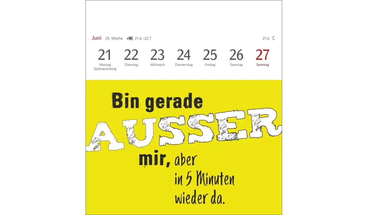 advertising calendar: Typo Springs Calendar Postcard Calendar 2027