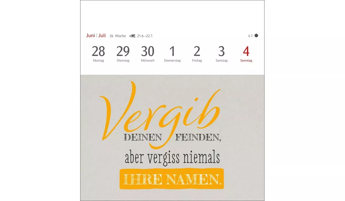 advertising calendar: Typo Springs Calendar Postcard Calendar 2027