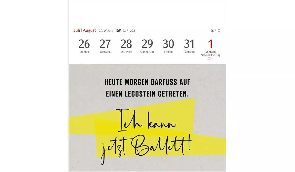 advertising calendar: Typo Springs Calendar Postcard Calendar 2027