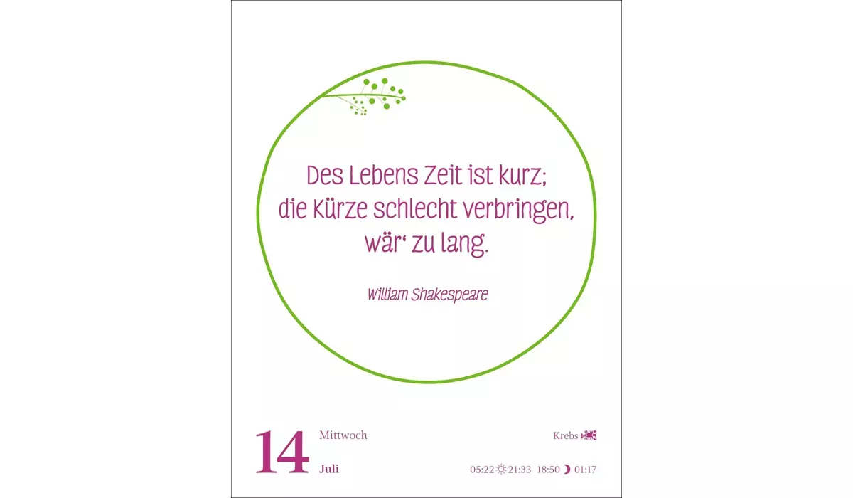 advertising calendar: Today is your day! Daily sampling calendar 2027