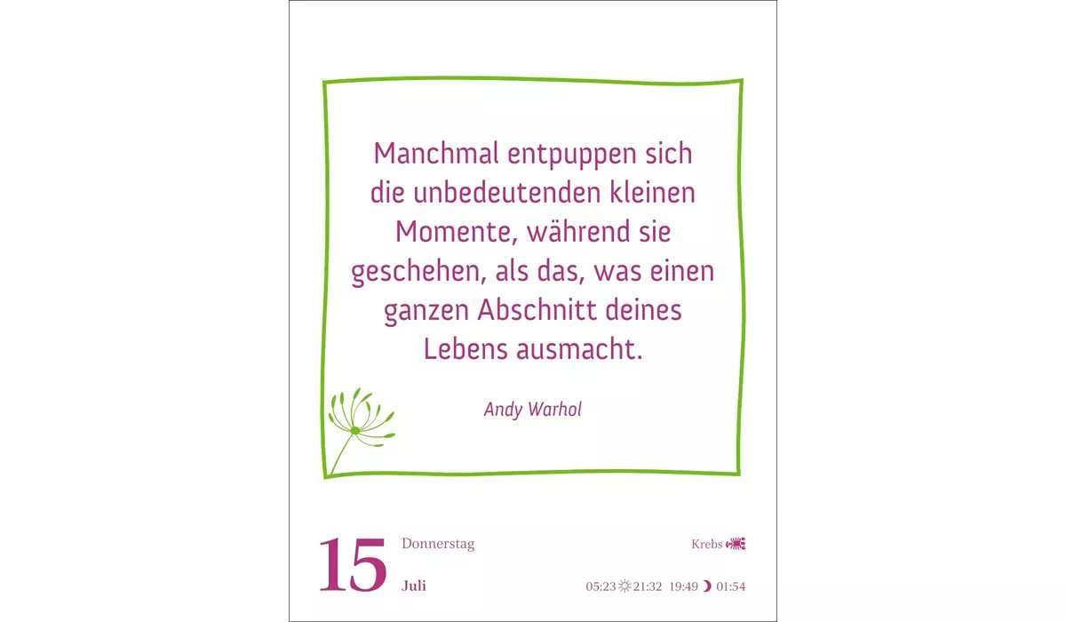 advertising calendar: Today is your day! Daily sampling calendar 2027