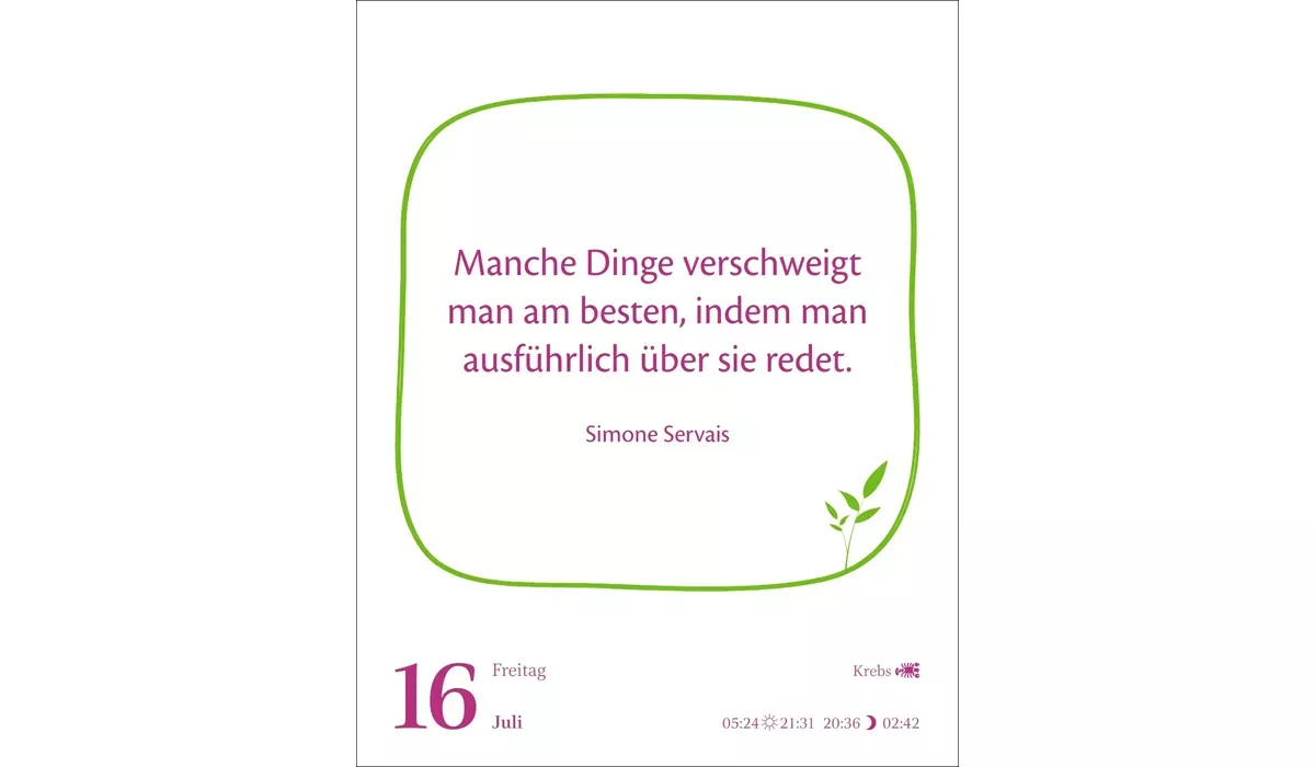 advertising calendar: Today is your day! Daily sampling calendar 2027