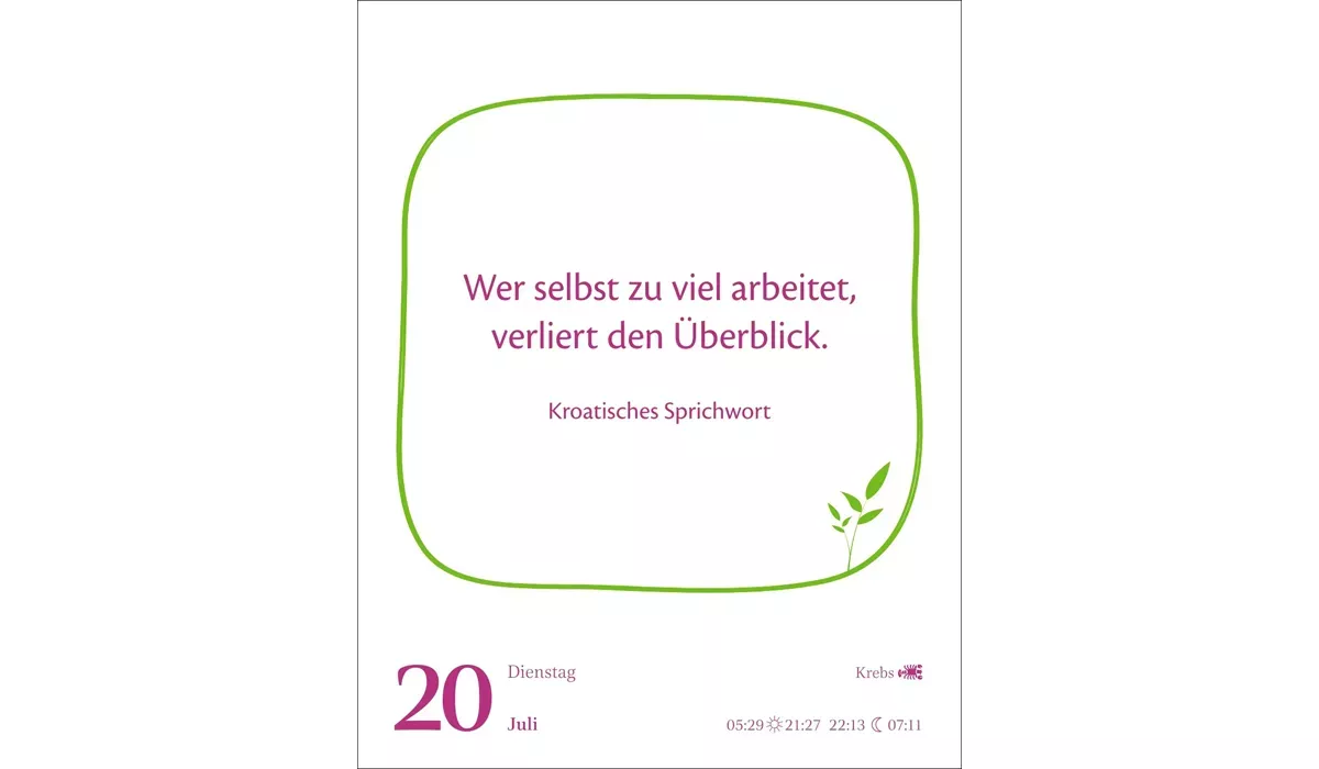 advertising calendar: Today is your day! Daily sampling calendar 2027