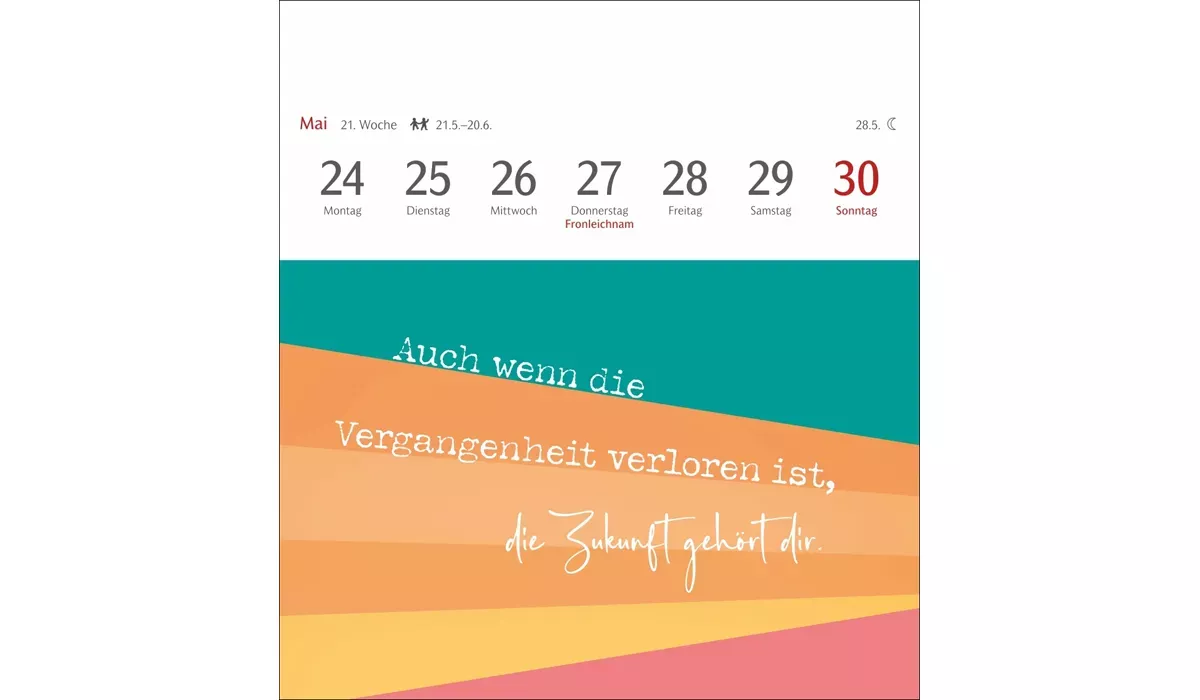 advertising calendar: Positive Springs Calendar Postcard Calendar 2027