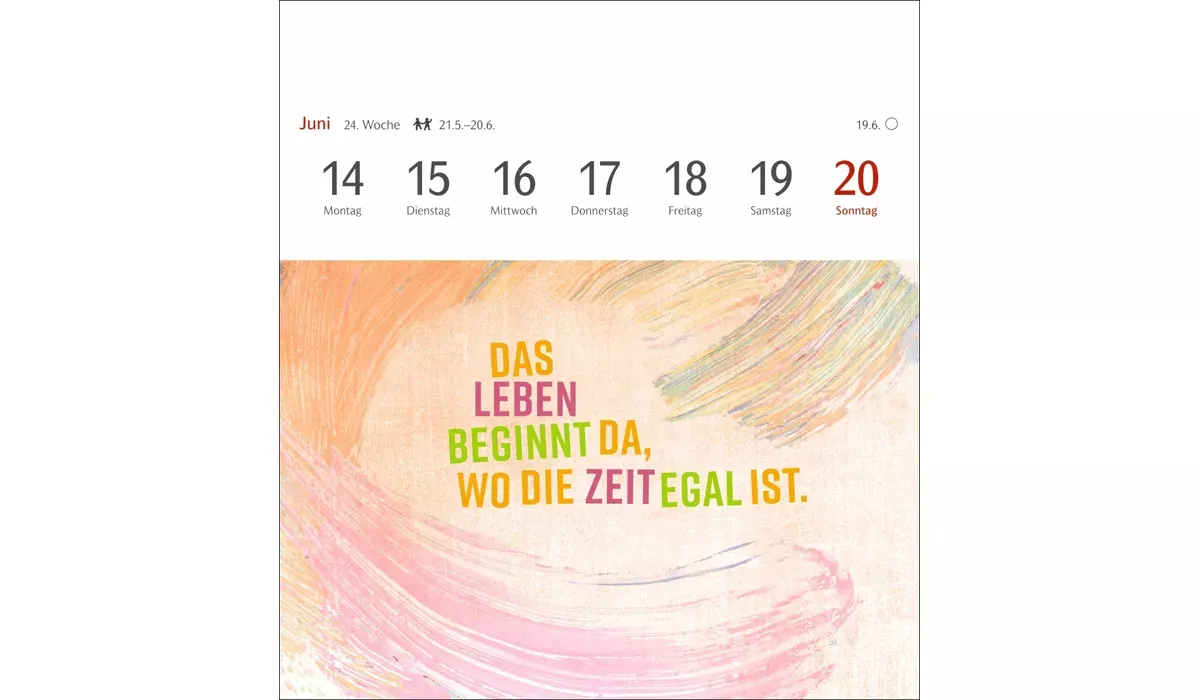 advertising calendar: Positive Springs Calendar Postcard Calendar 2027