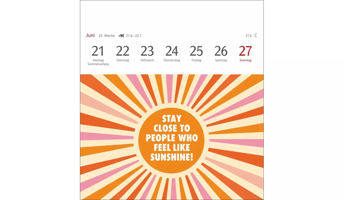 advertising calendar: Positive Springs Calendar Postcard Calendar 2027