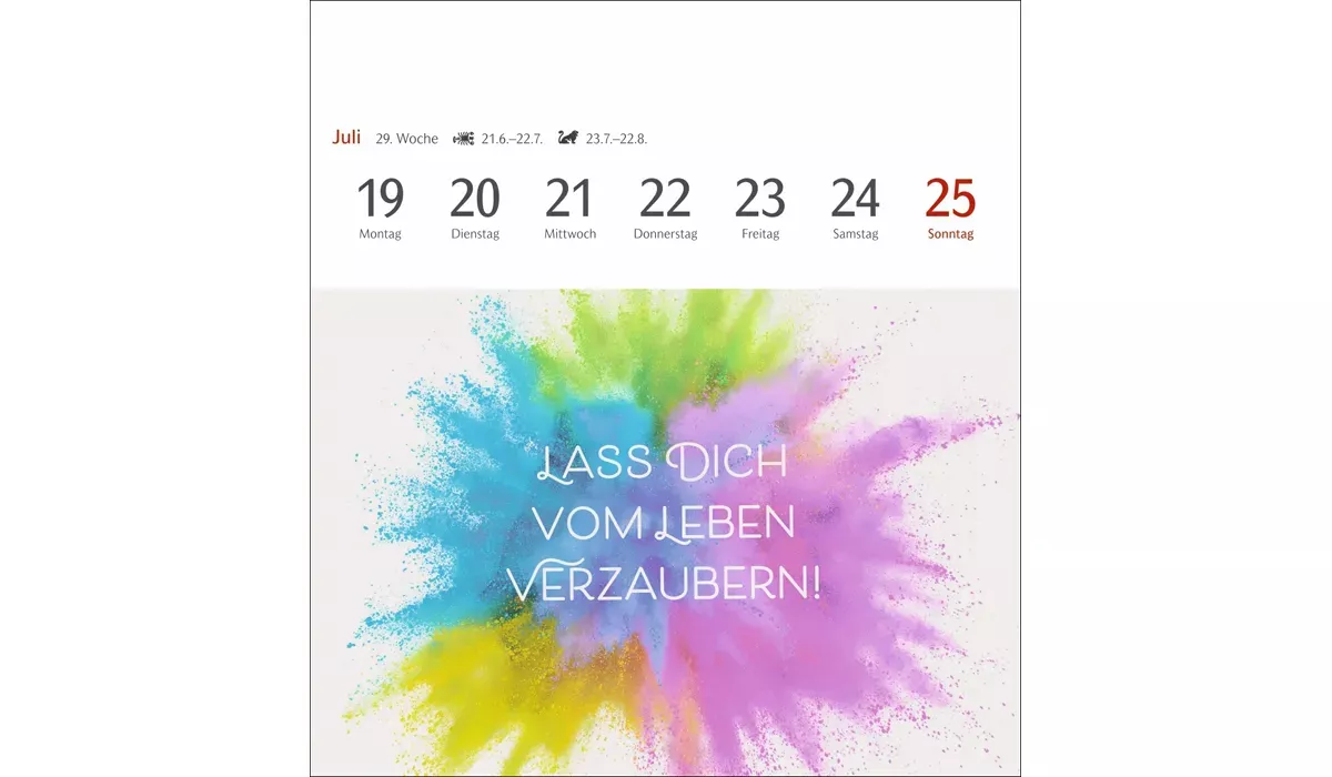 advertising calendar: Positive Springs Calendar Postcard Calendar 2027