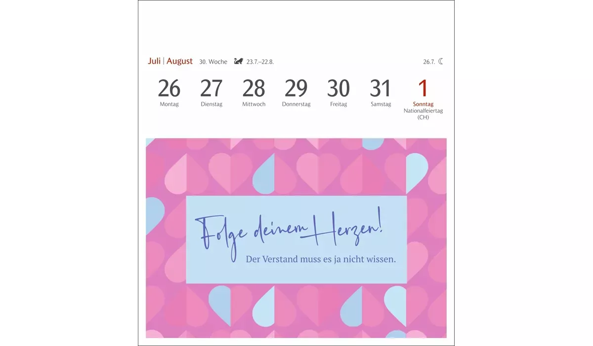 advertising calendar: Positive Springs Calendar Postcard Calendar 2027