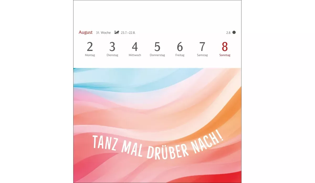 advertising calendar: Positive Springs Calendar Postcard Calendar 2027