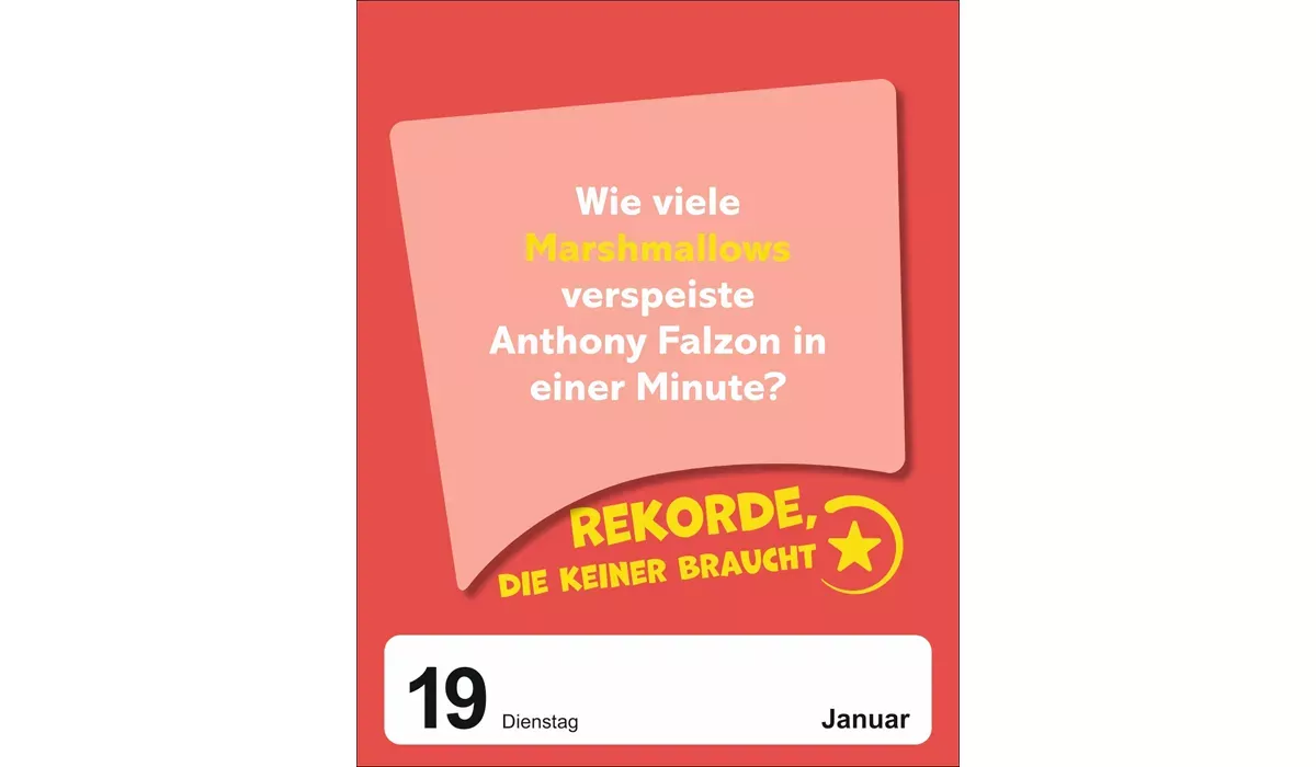 advertising calendar: What do you guess? Daily calendar 2027