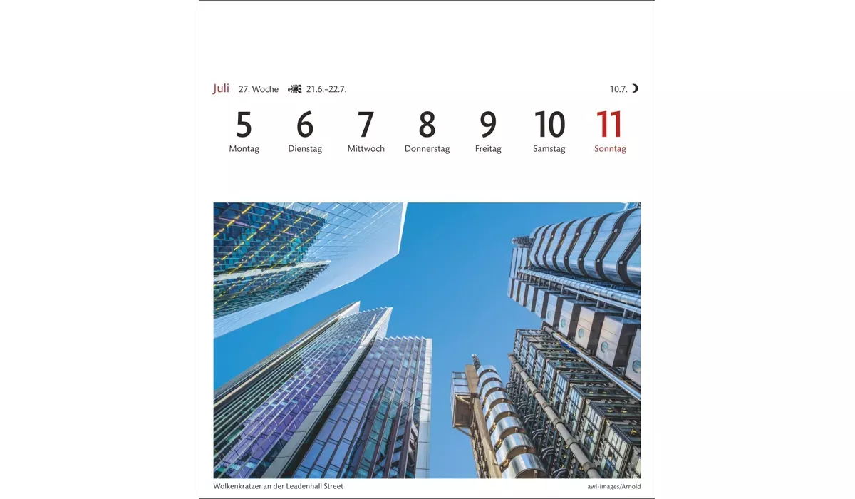 advertising calendar: London longing 2027