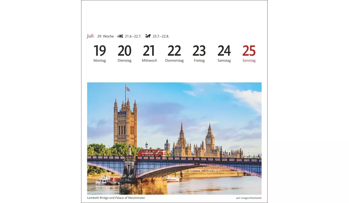 advertising calendar: London longing 2027