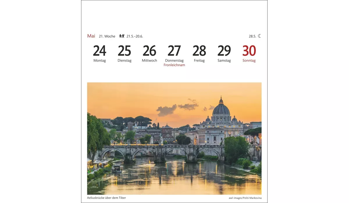 advertising calendar: Bavaria Postcard Calendar 2027