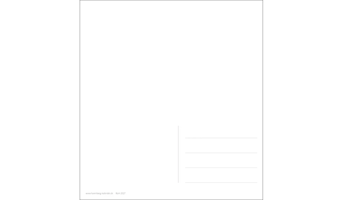 advertising calendar: Bavaria Postcard Calendar 2027