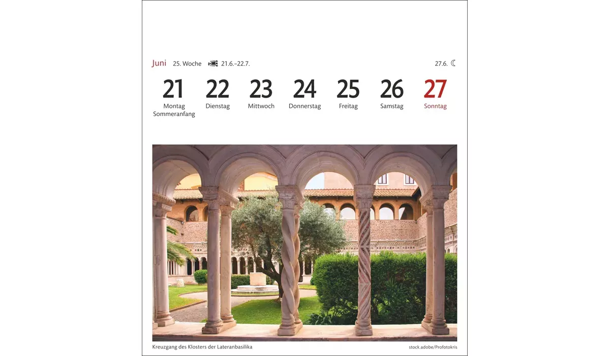 advertising calendar: Bavaria Postcard Calendar 2027