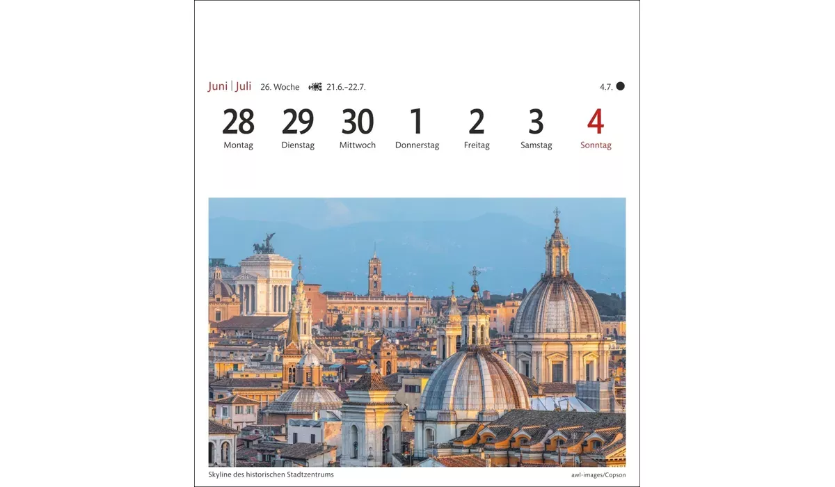advertising calendar: Bavaria Postcard Calendar 2027