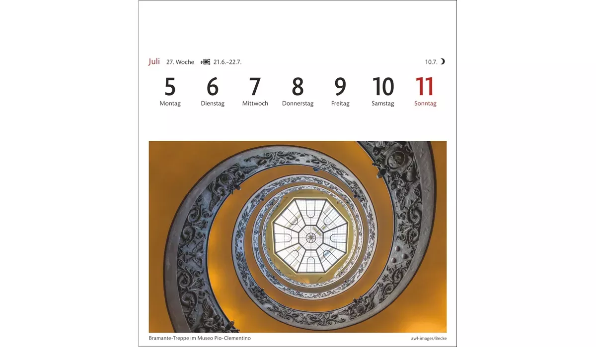 advertising calendar: Bavaria Postcard Calendar 2027