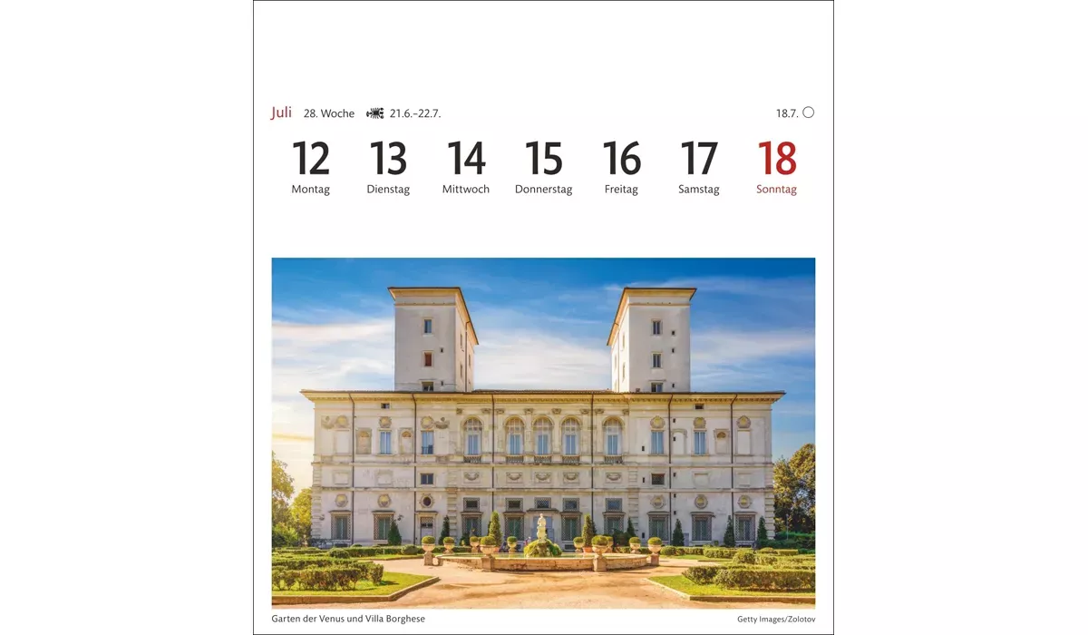 advertising calendar: Bavaria Postcard Calendar 2027