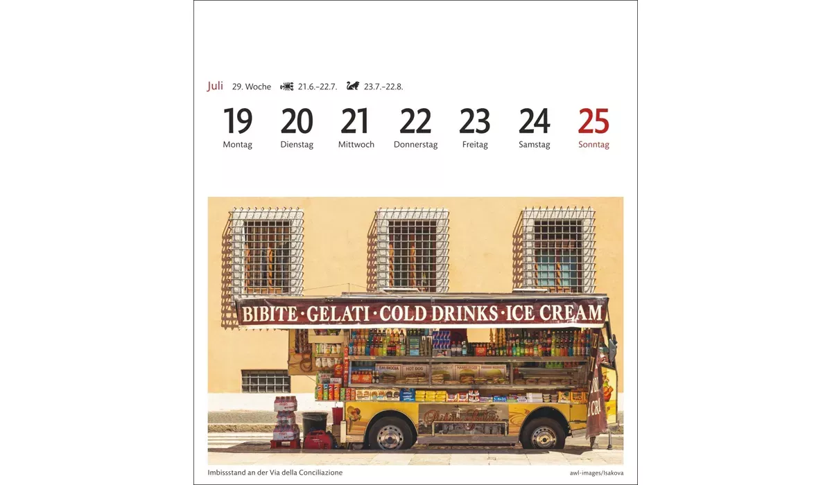 advertising calendar: Bavaria Postcard Calendar 2027