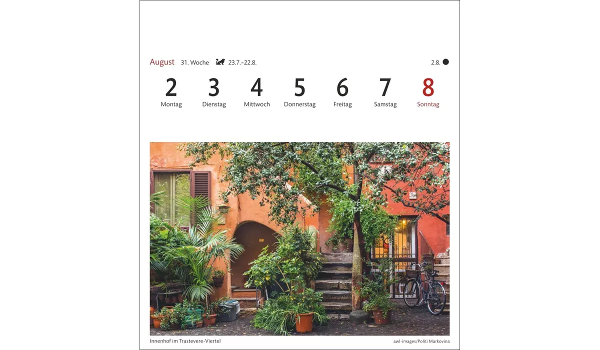advertising calendar: Bavaria Postcard Calendar 2027