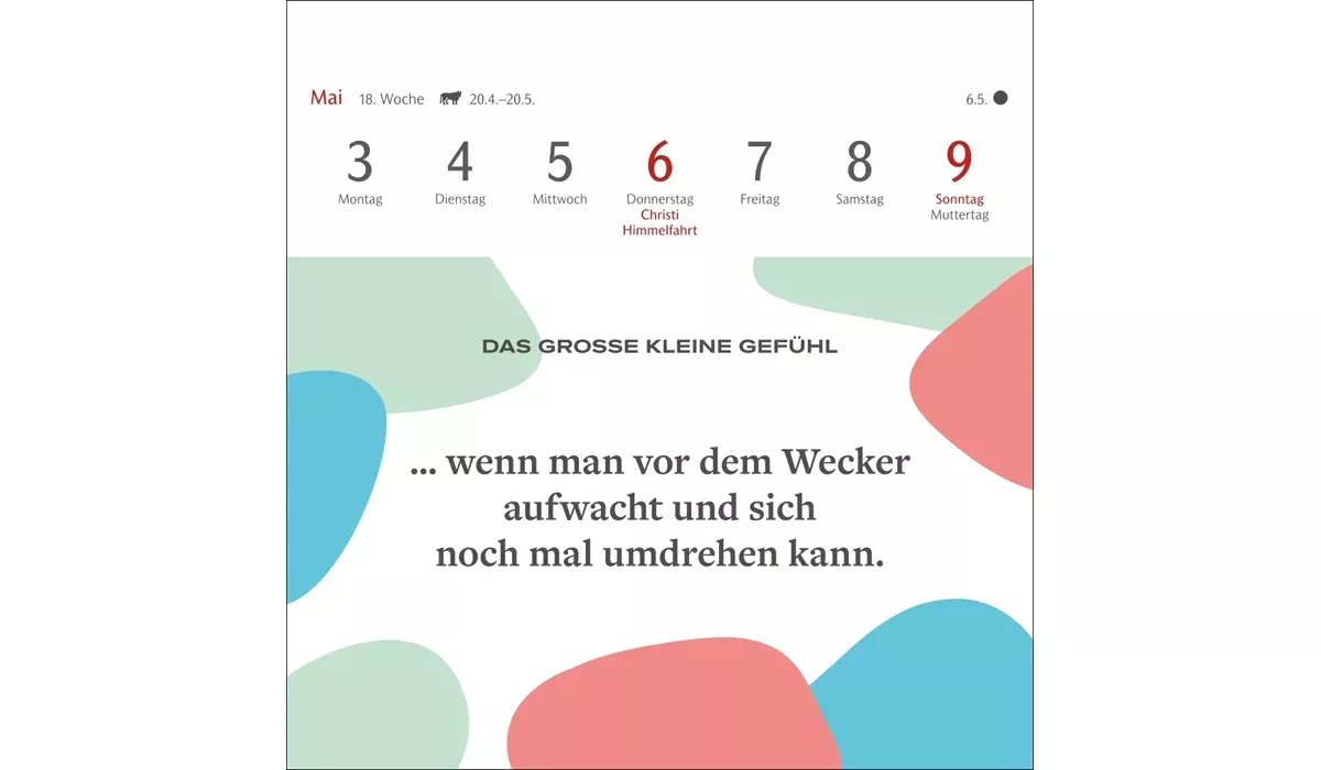 advertising calendar: The Big Little Feeling premium postcard calendar 2027