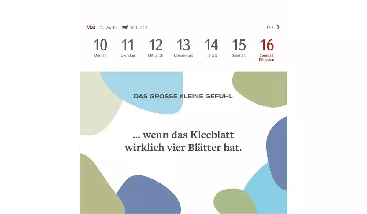 advertising calendar: The Big Little Feeling premium postcard calendar 2027