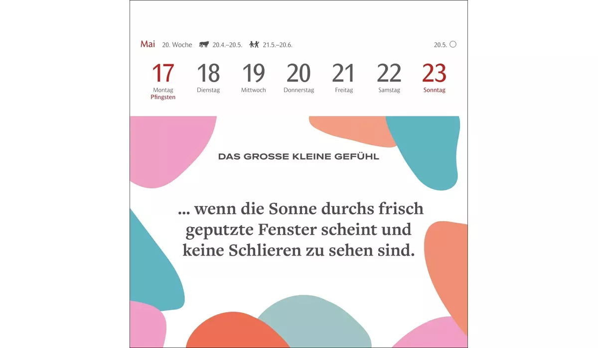 advertising calendar: The Big Little Feeling premium postcard calendar 2027