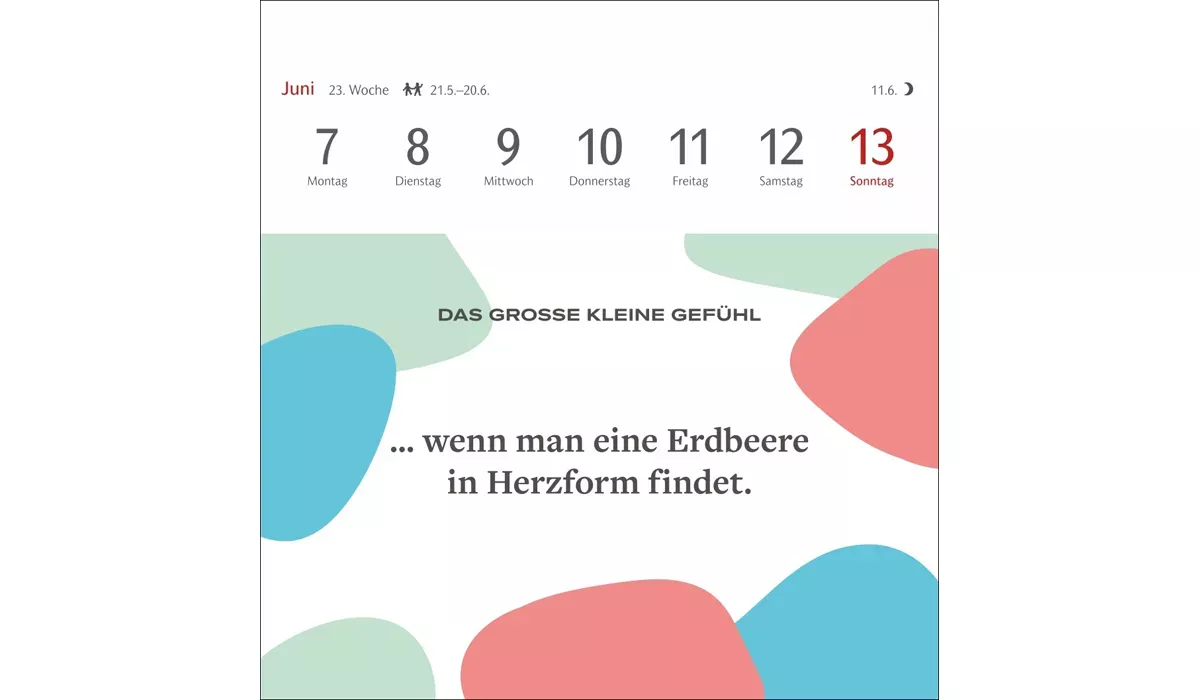 advertising calendar: The Big Little Feeling premium postcard calendar 2027