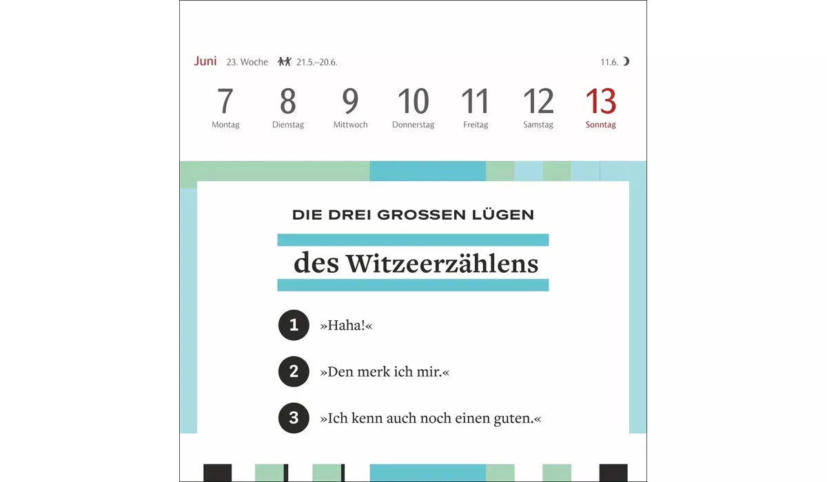advertising calendar: The Three Big Lies premium postcard calendar 2027
