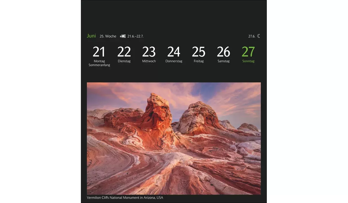 advertising calendar: GEO magic nature postcard calendar 2027