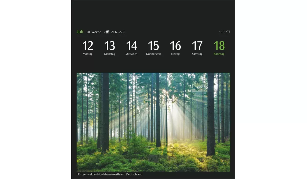 advertising calendar: GEO magic nature postcard calendar 2027