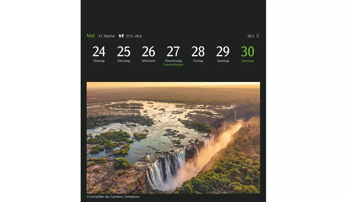 advertising calendar: GEO distant horizons postcard calendar 2027
