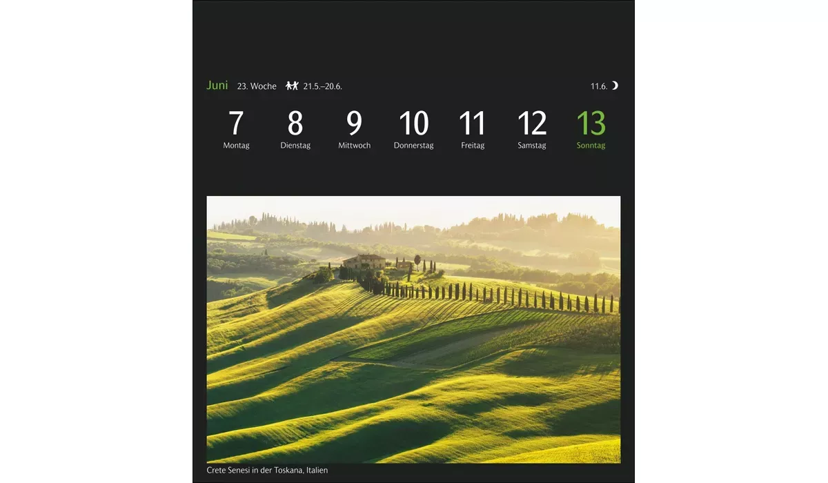 advertising calendar: GEO distant horizons postcard calendar 2027