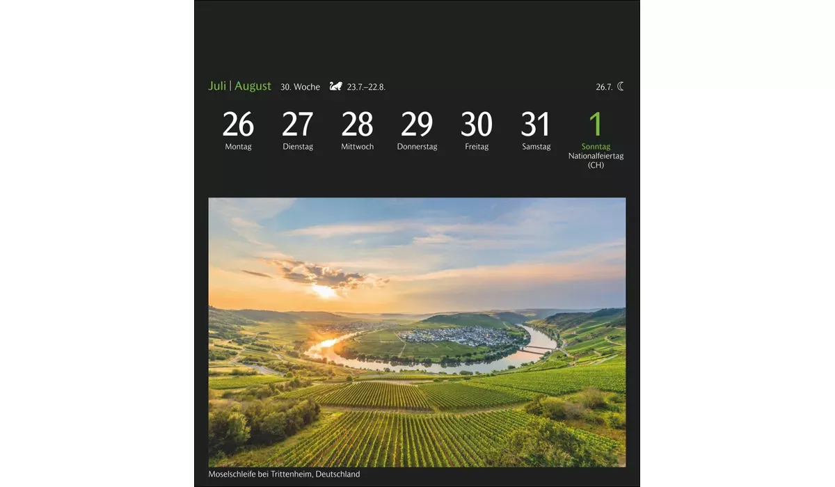 advertising calendar: GEO distant horizons postcard calendar 2027