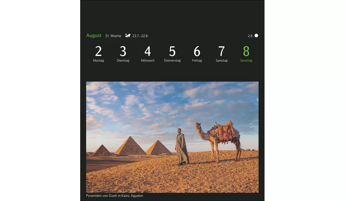 advertising calendar: GEO distant horizons postcard calendar 2027