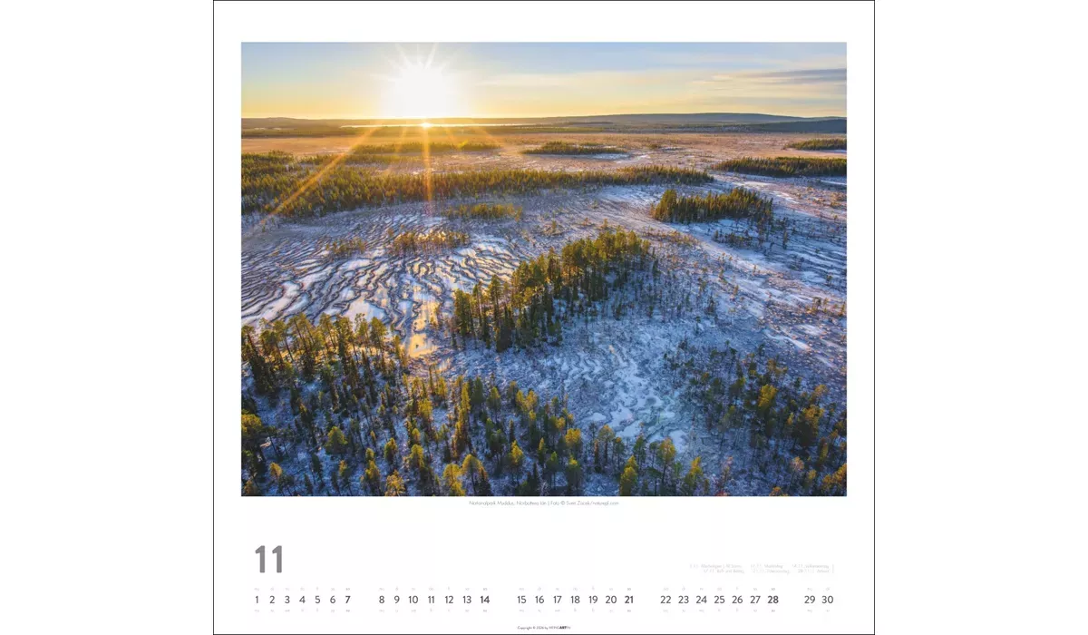 Weingarten Schweden Kalender 2027