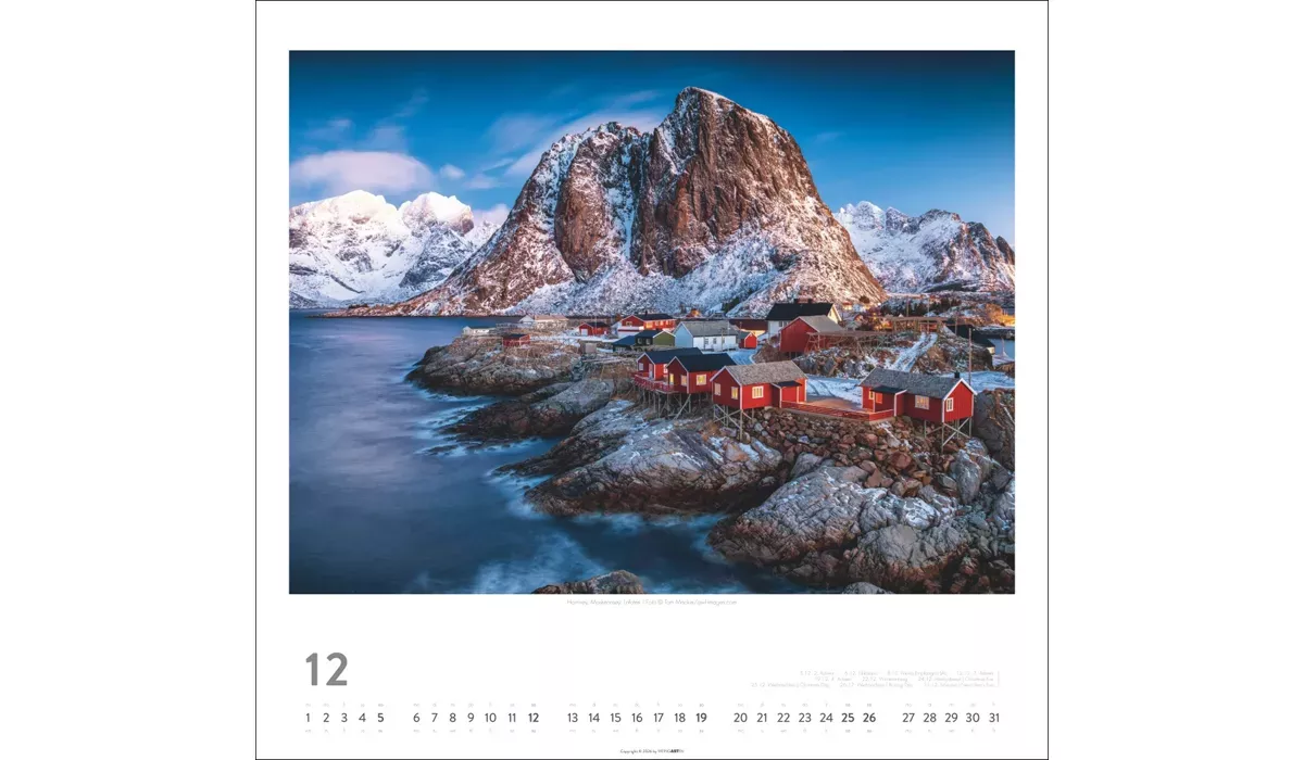 Weingarten Norwegen Kalender 2027